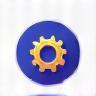 Step 3 icon - Gear representing implementation and optimization